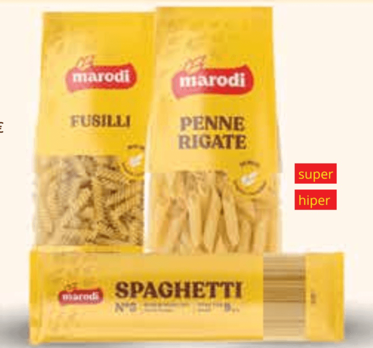 Marodi tjestenina 400 g Akcija u trgovini Ribola