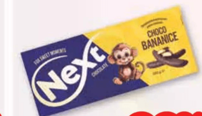Next Čoko banana 280 g Akcija u trgovini Plodine