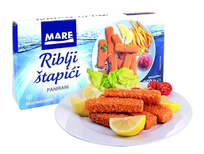 Mare panirani riblji štapići 250 g Akcija u trgovini Trgovina Krk