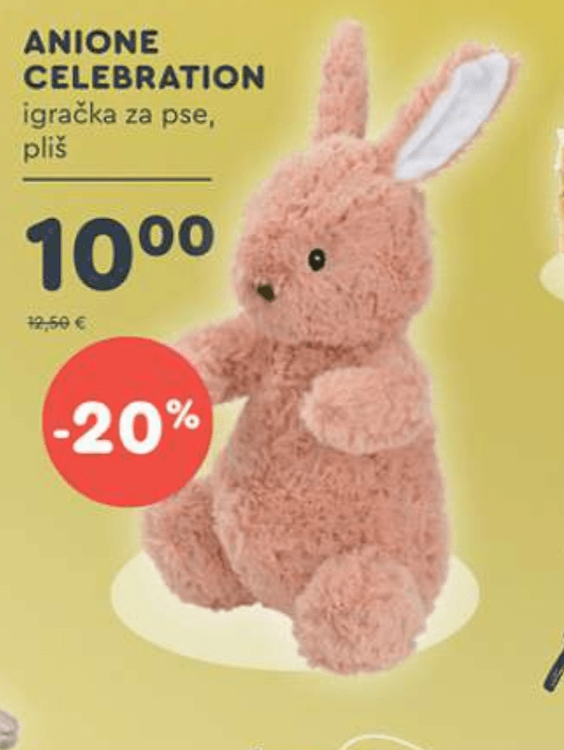 ANIONE CELEBRATION igračka za pse, pliš - Akcija u trgovini Zoo City