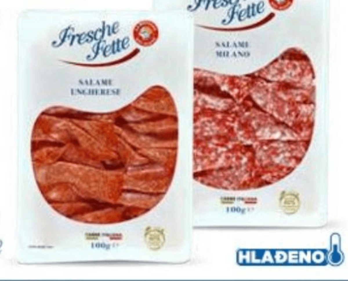 Milano/Ungherese salama 100 g Fresche Fette Akcija u trgovini Eurospin