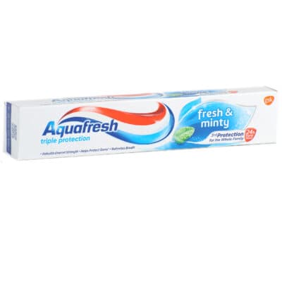 Aquafresh toothpaste active white/triple protection/white & shine 100ml Akcija u trgovini Pivac