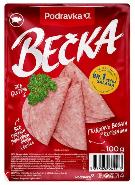 Bečka kobasica Podravka Akcija u trgovini KTC