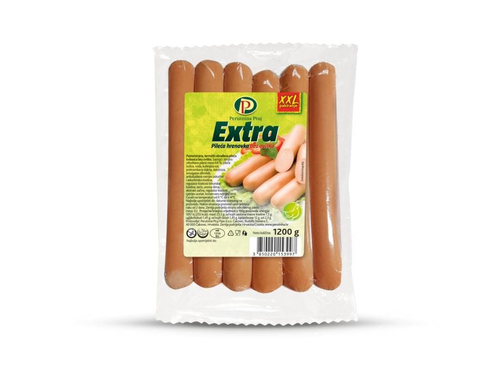 Extra Hrenovka pileća XXL 1200 g Akcija u trgovini NTL