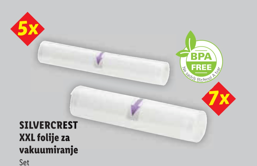 SILVERCREST XXL folije za vakuumiranje Set - Akcija u trgovini Lidl