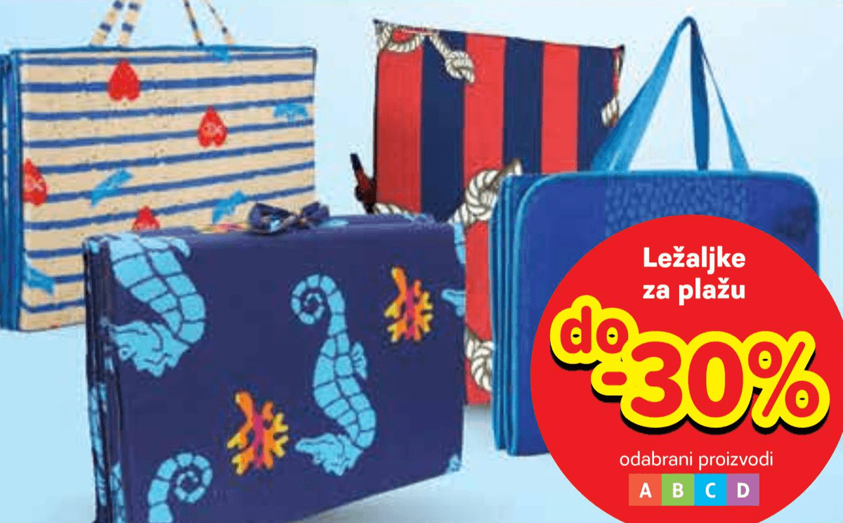 Odabrane ležaljke za plažu - Akcija u trgovini Tommy