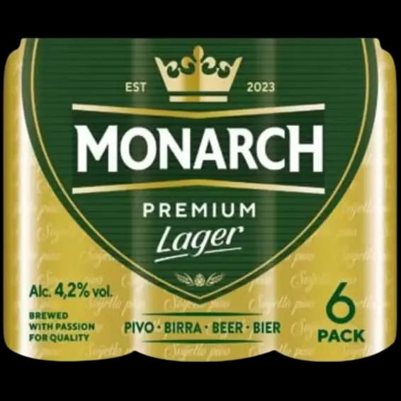 Monarch pivo lager ili radler 4x 0,5 l Akcija u trgovini Plodine