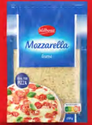 Milbona Mozzarella ribana 250 g Akcija u trgovini Lidl