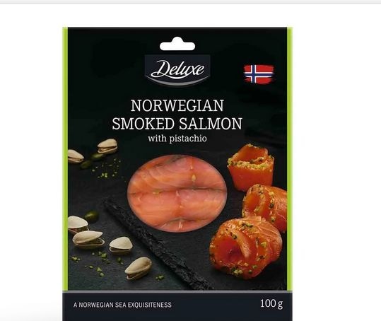 Deluxe Dimljeni losos s pistacijama 100 g Akcija u trgovini Lidl
