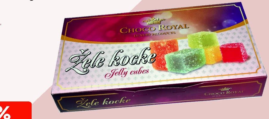 Royal bomboni Žele kocke 200 g Akcija u trgovini Boso