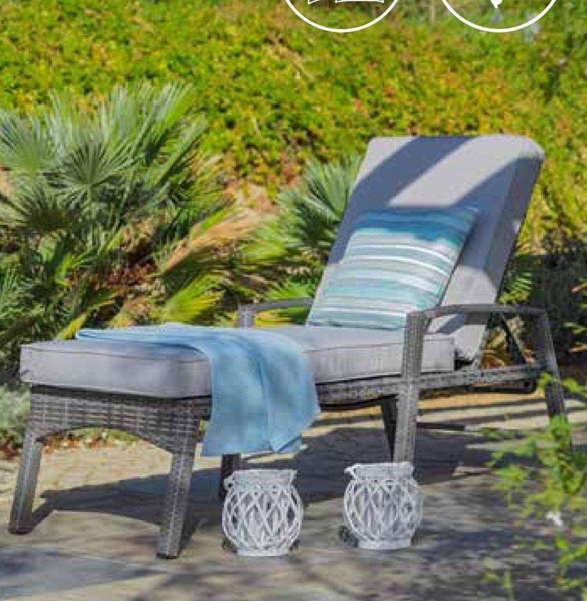 Vrtna ležaljka Santorin - Akcija u trgovini Lesnina