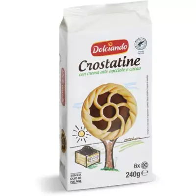 Dolciando mini pite Crostatine s čokoladom 6 kom, 240 g Akcija u trgovini Eurospin