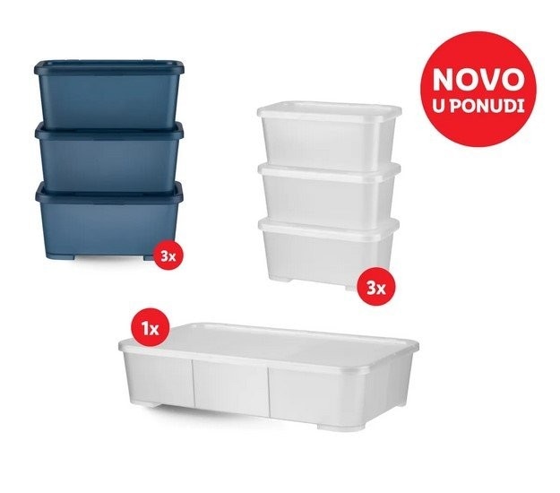 W5 Kutije za pohranjivanje 2 ili 6 komada u setu - Akcija u trgovini Lidl