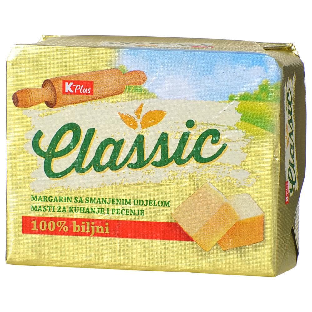 K Plus Margarin classic 250g Akcija u trgovini Konzum