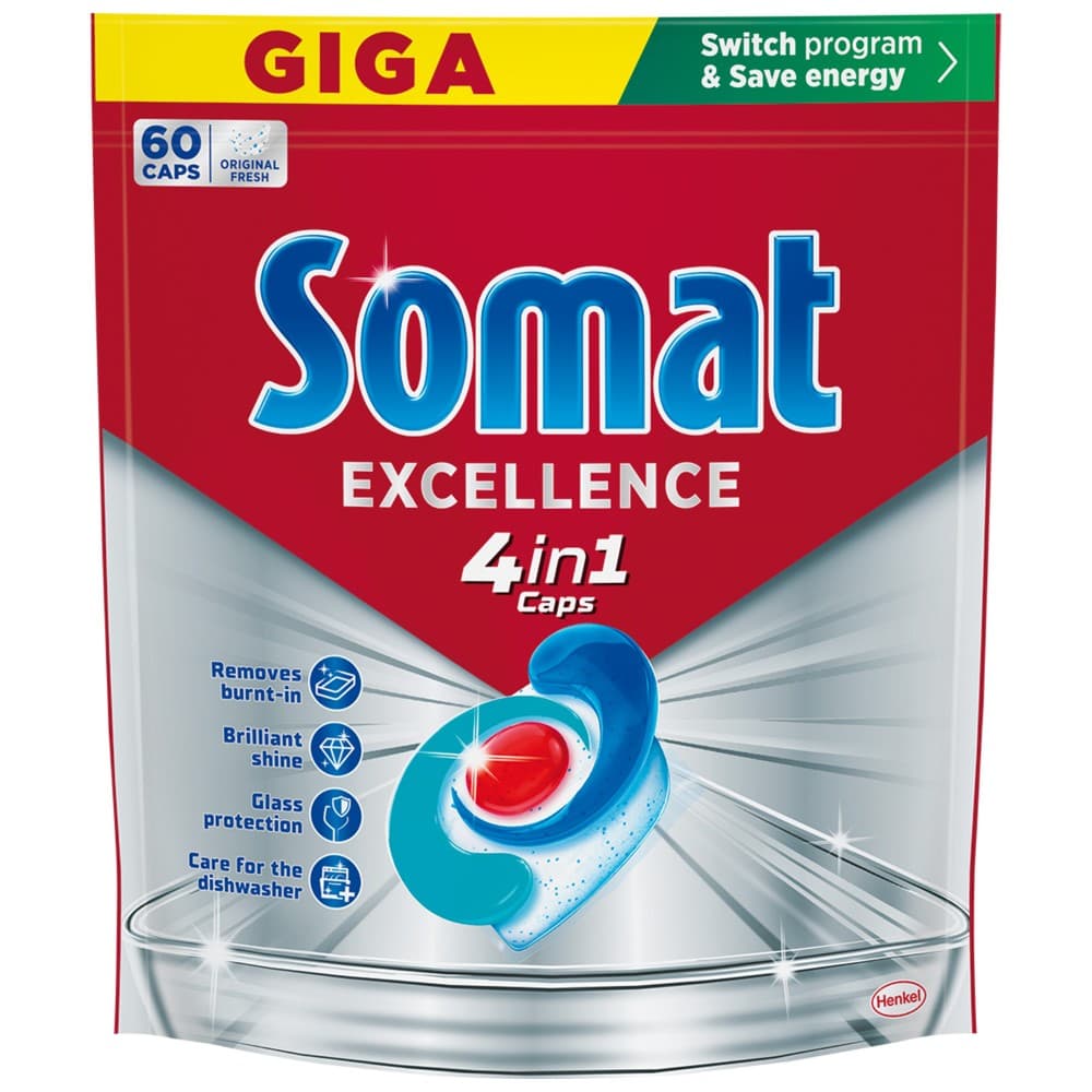 Somat kapsule za perilicu excellence 1 pak, 60 kom Akcija u trgovini 365 Market