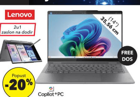 Lenovo Yoga 7 2-in-1 Laptop - Akcija u trgovini Harvey Norman
