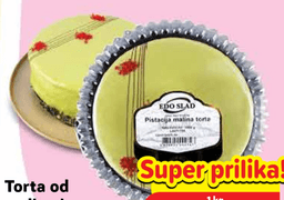 Torta od malina i pistacija