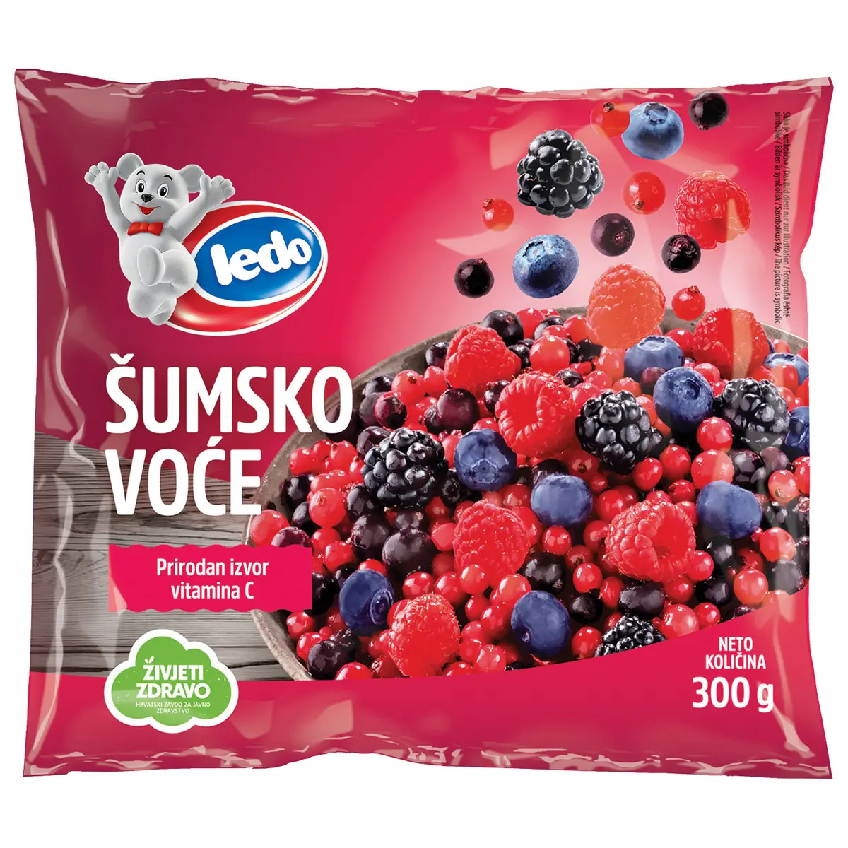 Šumsko voće Ledo 300 g Akcija u trgovini Boso