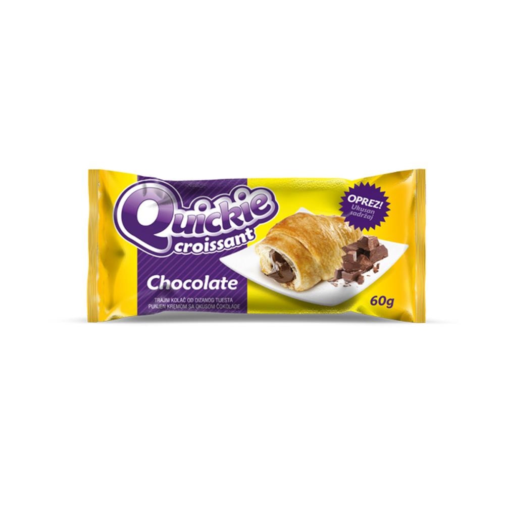Quickie Croissant 4family chocolate 5/1 250g - Akcija u trgovini Pivac