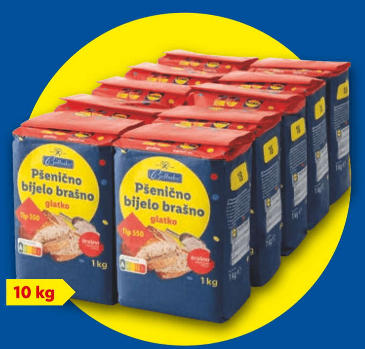 BELBAKE Glatko brašno 10 x 1 kg - Akcija u trgovini Lidl