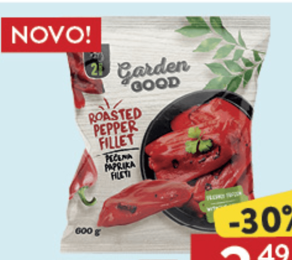 Garden Good pečena paprika fileti 600 g Akcija u trgovini Konzum