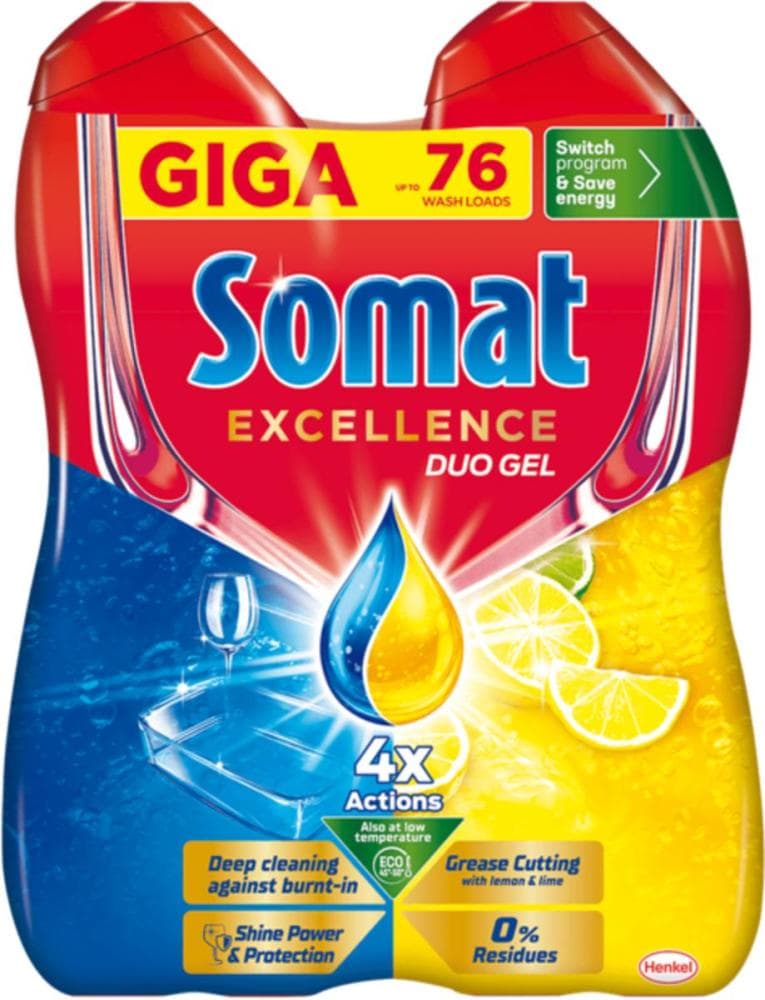Tablete ili gel za strojno pranje posuđa Somat Akcija u trgovini Spar