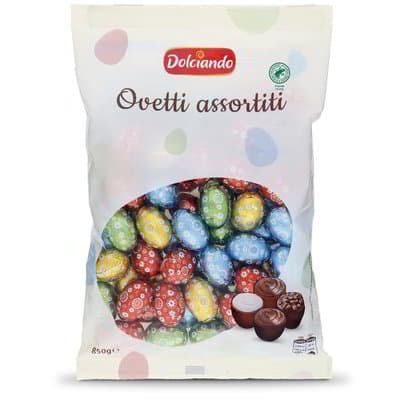 Mix čokoladnih mini jaja Dolciando Ovetti assortiti 850 g Akcija u trgovini Eurospin