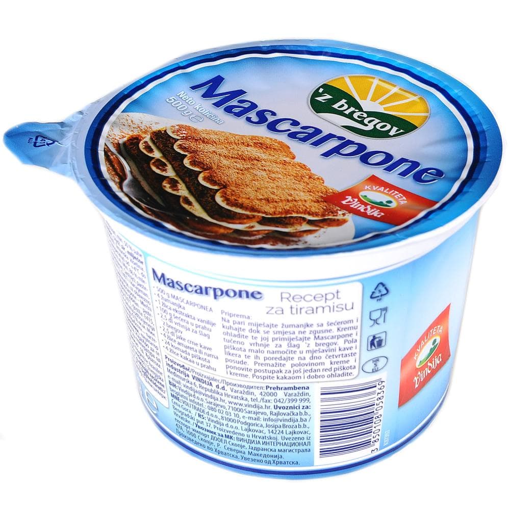 Mascarpone 500 g z bregov Akcija u trgovini KTC