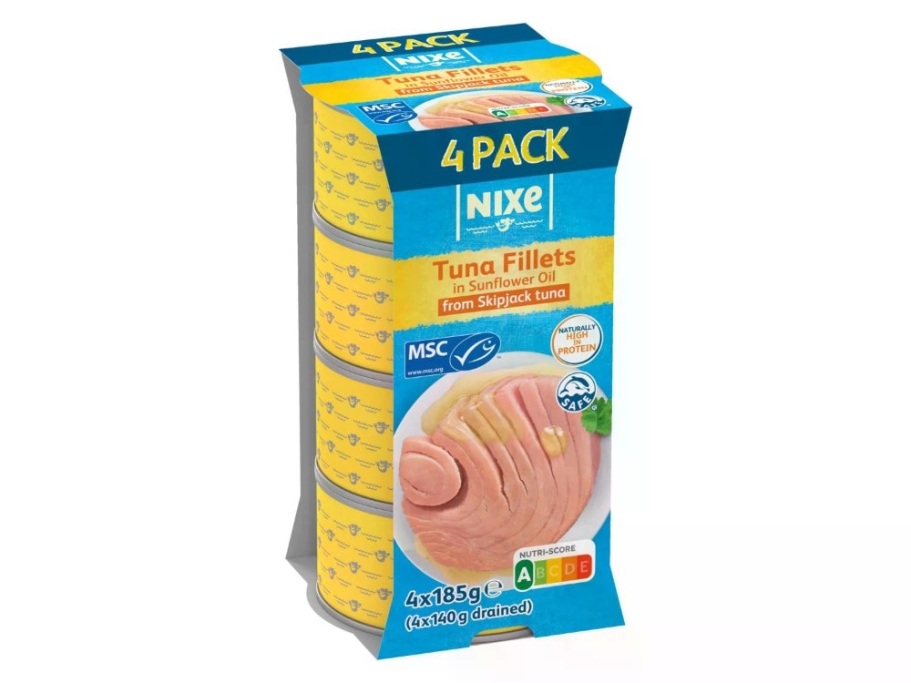 Nixe fileti tune u suncokretovom ulju XXL 750 g Akcija u trgovini Lidl