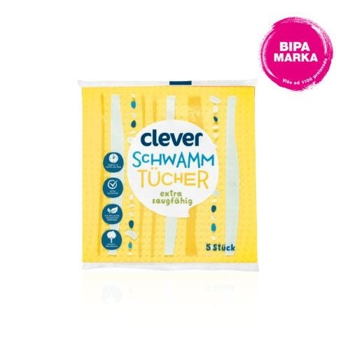 Clever Spužvasta krpa 5 Stück - Akcija u trgovini Bipa