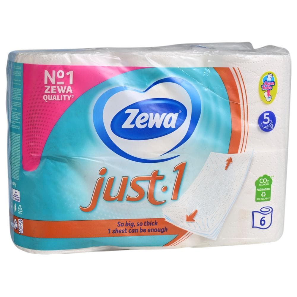 Zewa Just One Toaletni papir 6/1, 5-slojni Akcija u trgovini Bipa