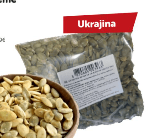 Bučino sjeme 300 g Akcija u trgovini Boso