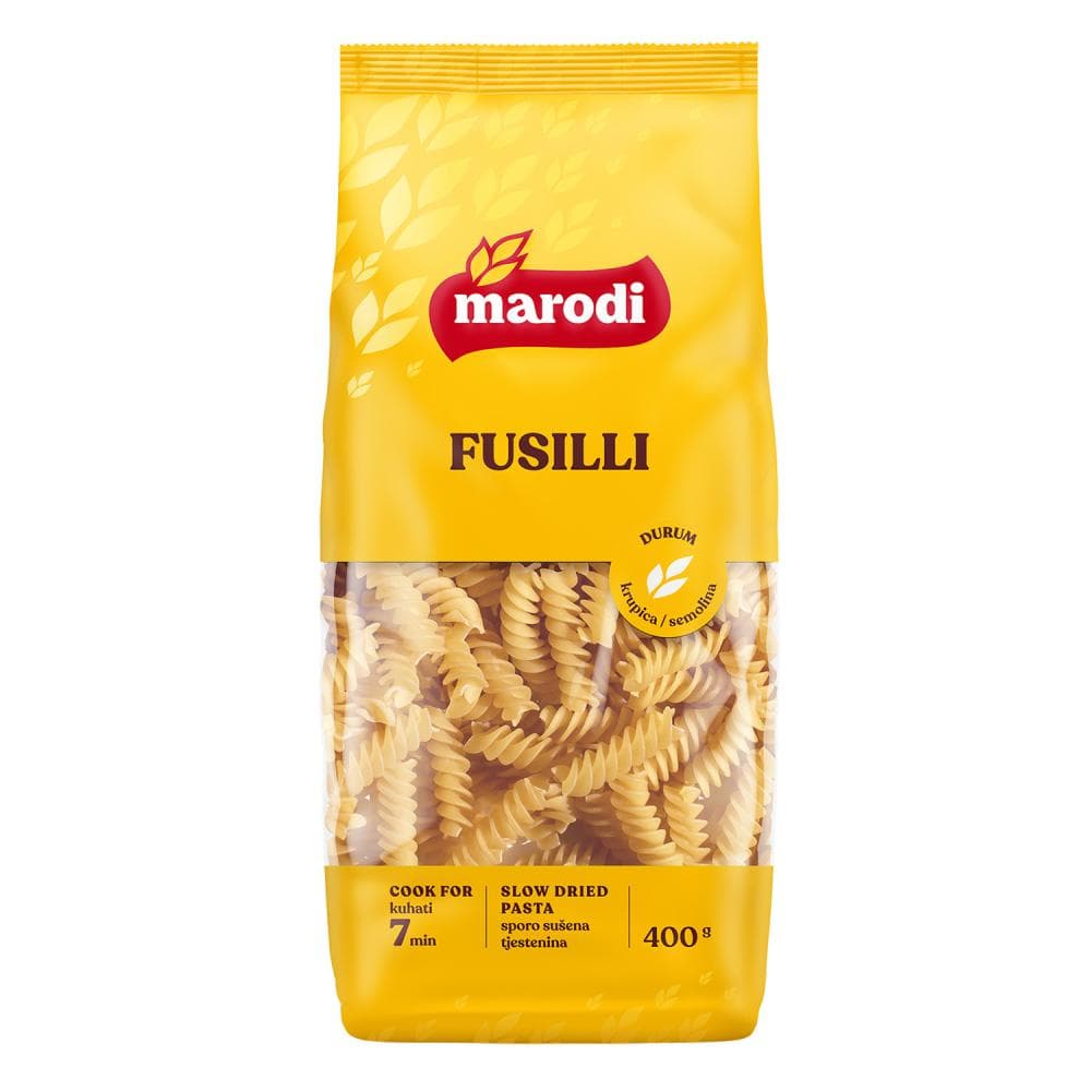 Fusilli tjestenina 400 g Marodi Akcija u trgovini Djelo