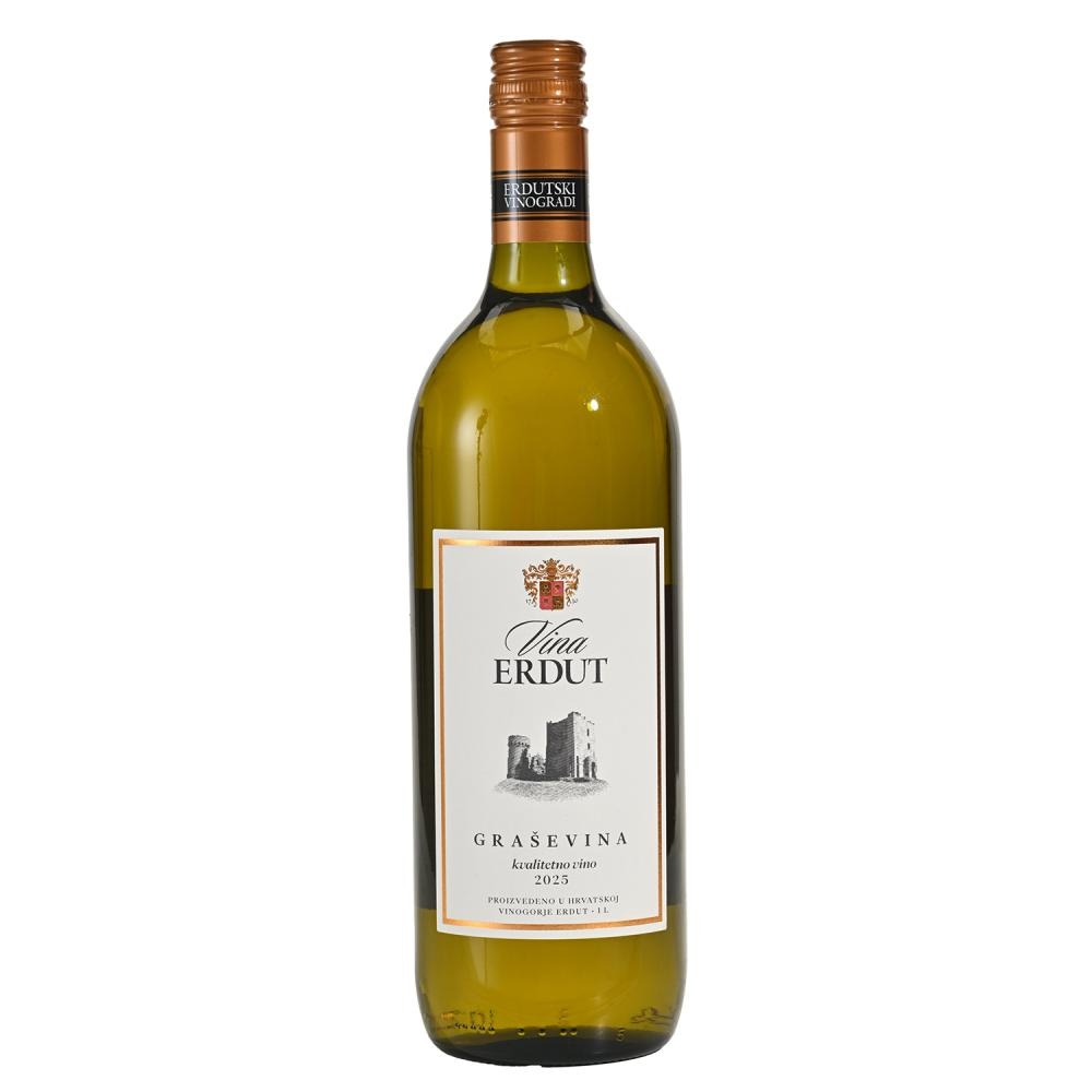 Vino Graševina 1l Erdut - Akcija u trgovini Konzum