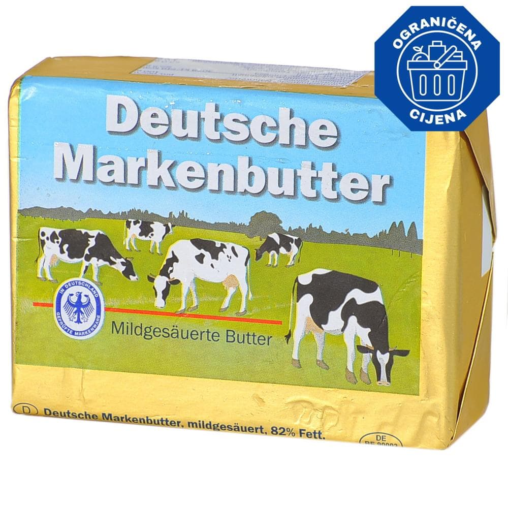 Maslac Deutsche Markenbutter 250 g Akcija u trgovini KTC