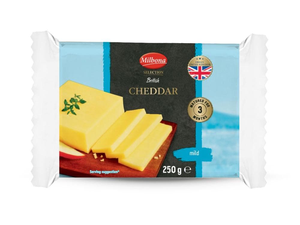 Milbona Cheddar 250 g Akcija u trgovini Lidl