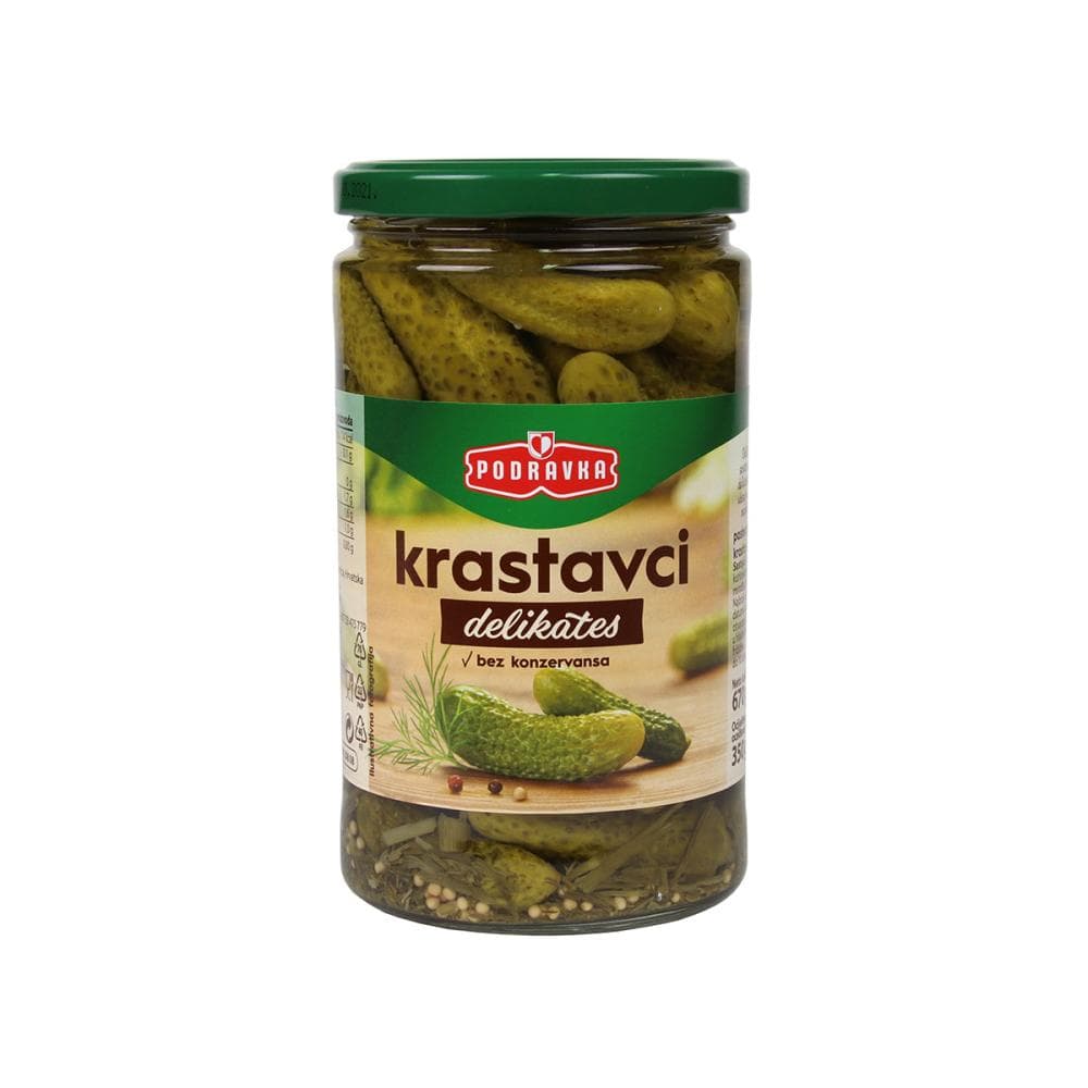 Podravka Kiseli krastavci delikates 670g Akcija u trgovini Pivac