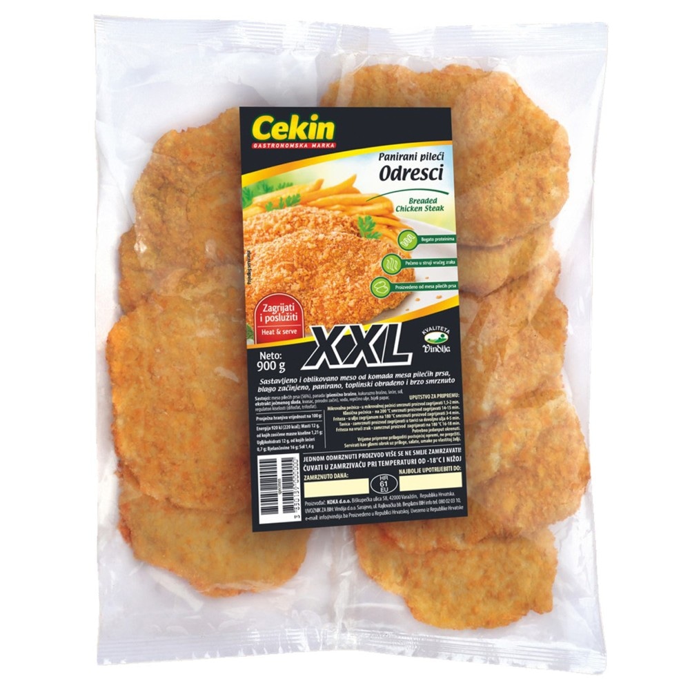 Odrezak pileći panirani Cekin 900 g Akcija u trgovini Bakmaz