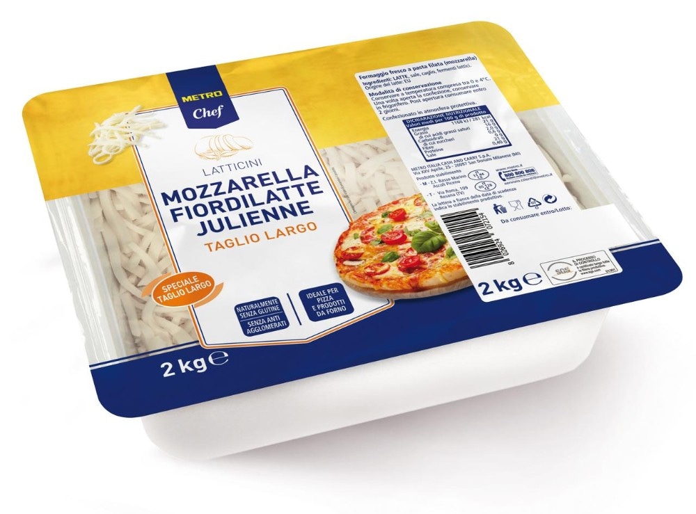 Metro Chef Sir Mozzarella Julienne Fior di Latte 2 kg - Akcija u trgovini Metro