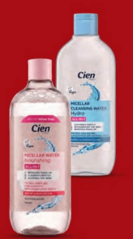 Cien Micelarna vodica za lice 400 ml - Akcija u trgovini Lidl