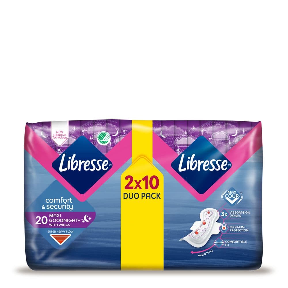 Libresse Maxi Goodnight Duo 20/1 Akcija u trgovini Bipa