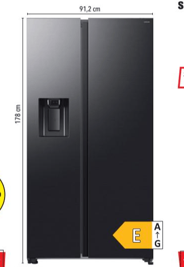 Hladnjak Side by Side Samsung RS70F64KFE0 - Akcija u trgovini Harvey Norman