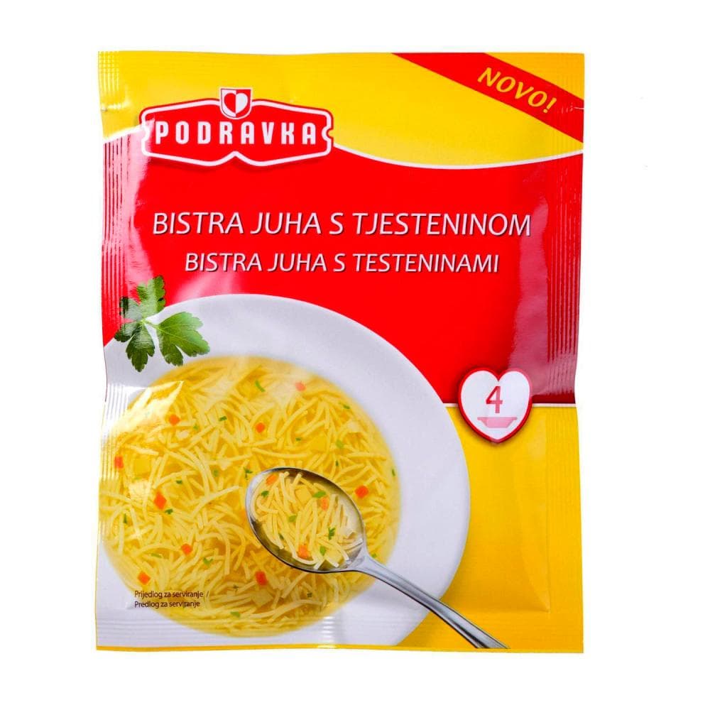 Podravka juha Bistra s tjesteninom 45 g Akcija u trgovini Boso