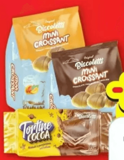 BISCOLETTI Croissant ili Tortina 200 - 280 g - Akcija u trgovini Plodine