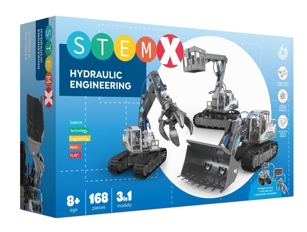 Set za igru STEMX 3 u 1 hidraulična vozila 130 dijelova Akcija u trgovini KTC