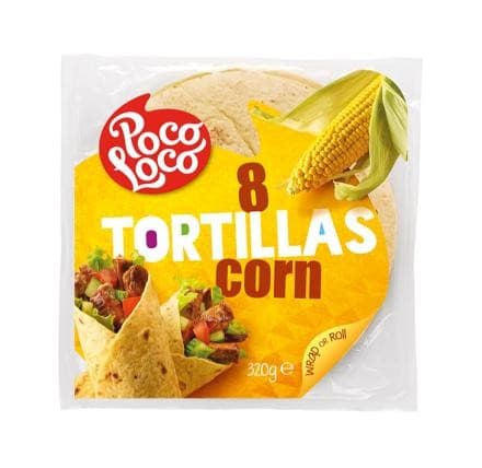 Poco Loco Tortillas Wrap Corn 8x20cm, 320 g Akcija u trgovini Vrutak