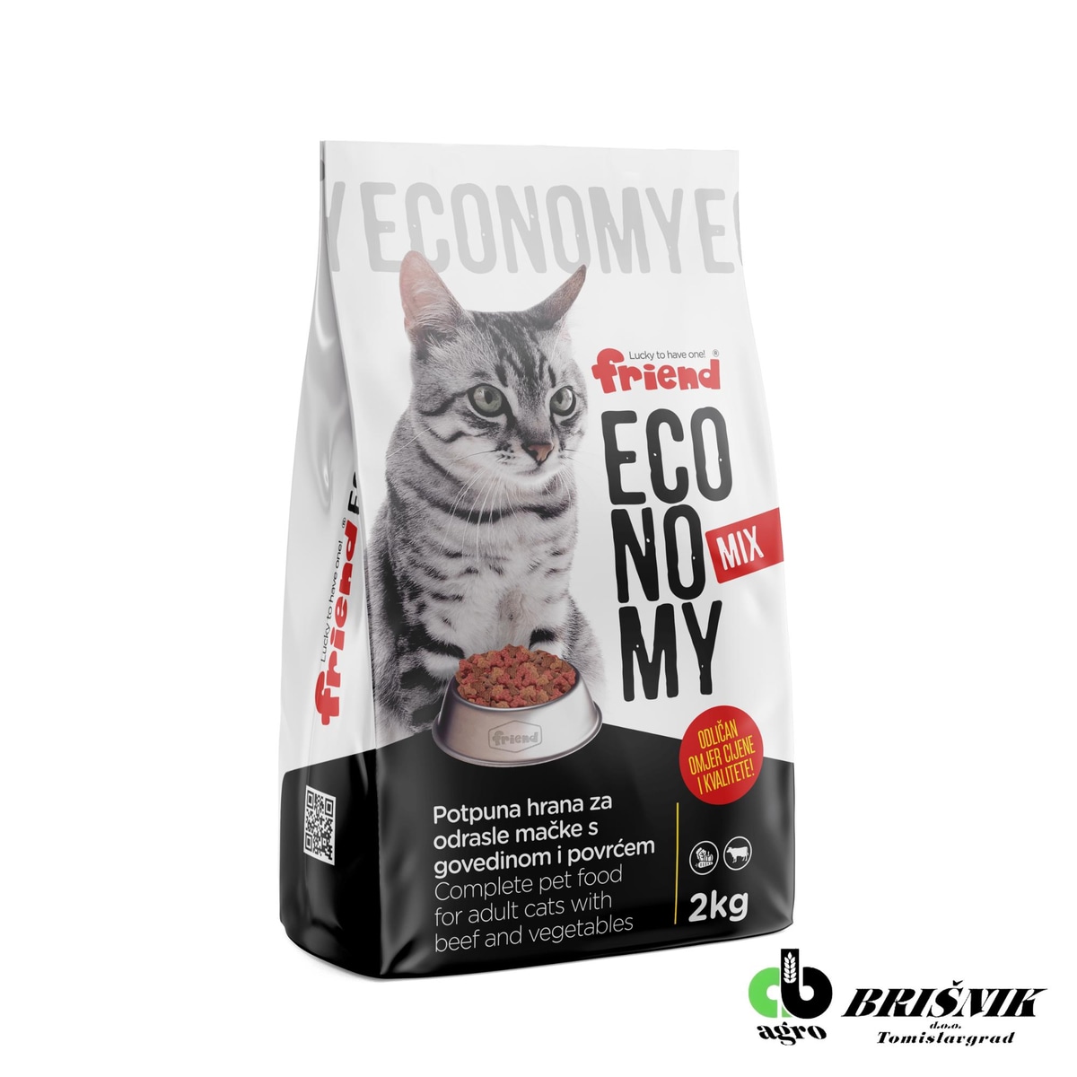 FRIEND Hrana za mačke s govedinom i povrćem 2kg - Akcija u trgovini Pivac