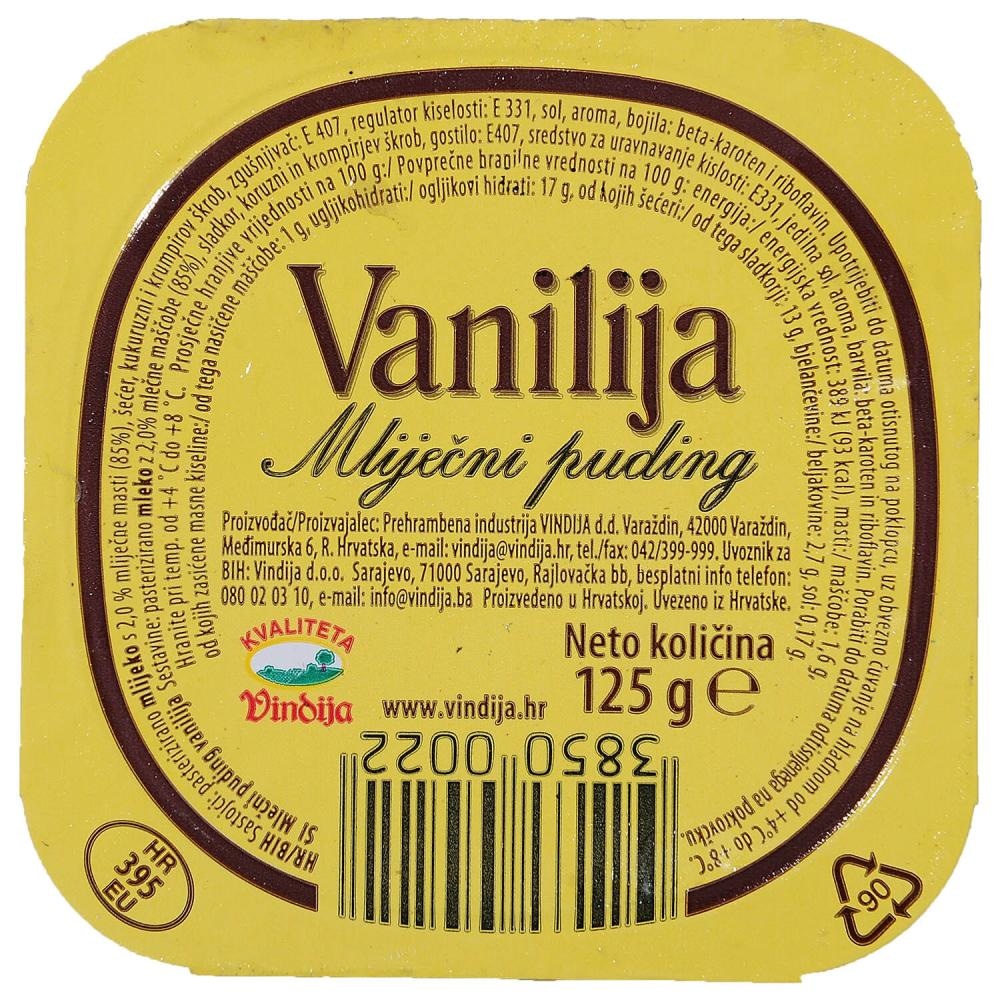 Vindija Mliječni puding 125 g - Akcija u trgovini Tommy