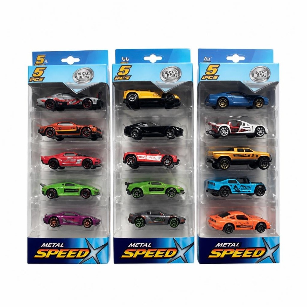 Set metalnih autića Speedx 5 kom Akcija u trgovini KTC