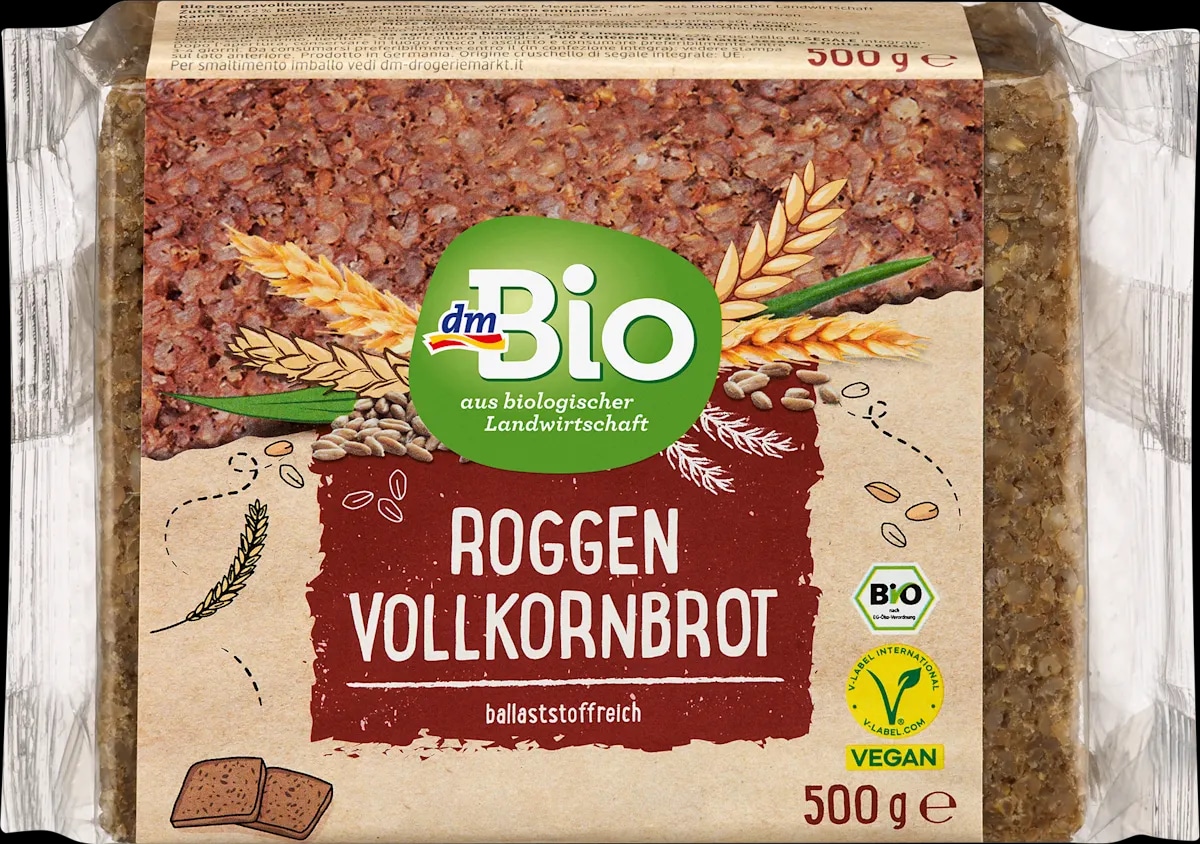 dmBio integralni raženi kruh 500 g - Akcija u trgovini Dm